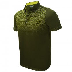 green golf shirt